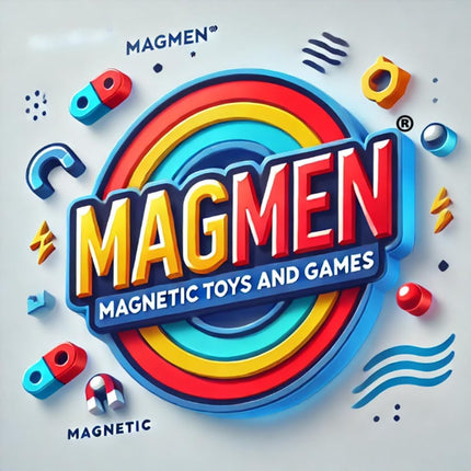 MagMen MagnaStack: The Magnetic Strategy Game - Like Chess, But Way More Simple to Learn, Fun for All Ages, Fast-Paced and Tricky to Master! (Board Play Format)