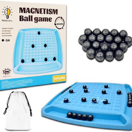 MagMen MagnaStack: The Magnetic Strategy Game - Like Chess, But Way More Simple to Learn, Fun for All Ages, Fast-Paced and Tricky to Master! (Board Play Format)