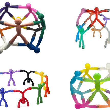 MAGMEN Magnetic Classic and Upgraded Strength Multipurpose Travel Toys, Stretchy, Fun, Creative and Educational Fidget Toys for Kids and Adults Ages 3 and Up - Pack of 40 Mixed Set