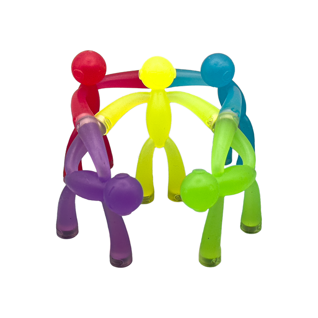 MAGMEN Enhanced Grip Magnetic Fidget Toys 5pc Starter Pack Strong Magnets - Travel Entertainment Sensory Toys Kids Ages 3+ (Opaque Colors)